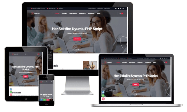 Kurumsal Firma V17 (YENİ DİL SİSTEMLİ - HER SEKTÖRE UYUMLU) ait görsel